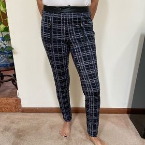 Plaid Pants with Zippers